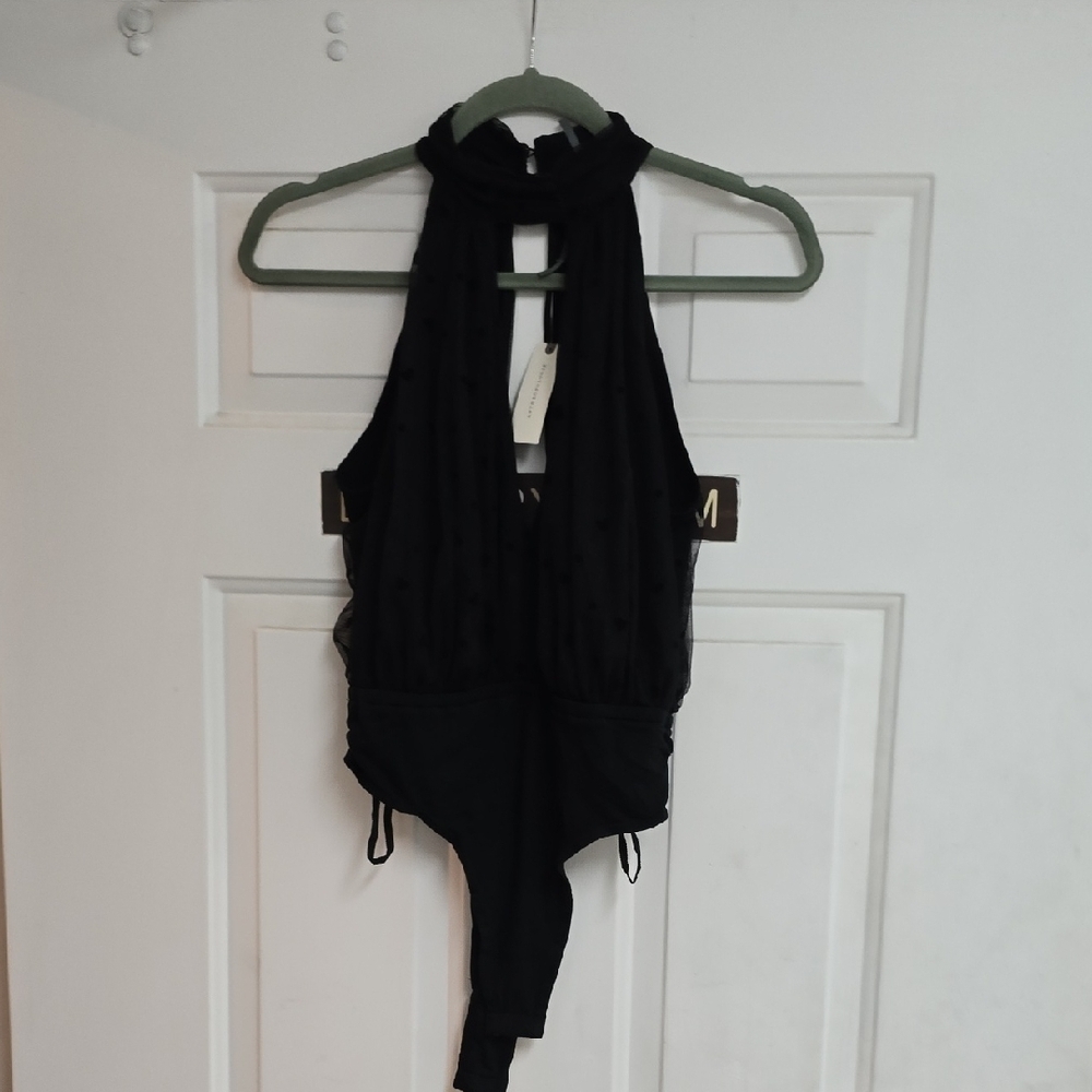 Anthropologie Maeve Tulle Bodysuit